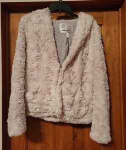 Tiny Editions faux fur hoodie